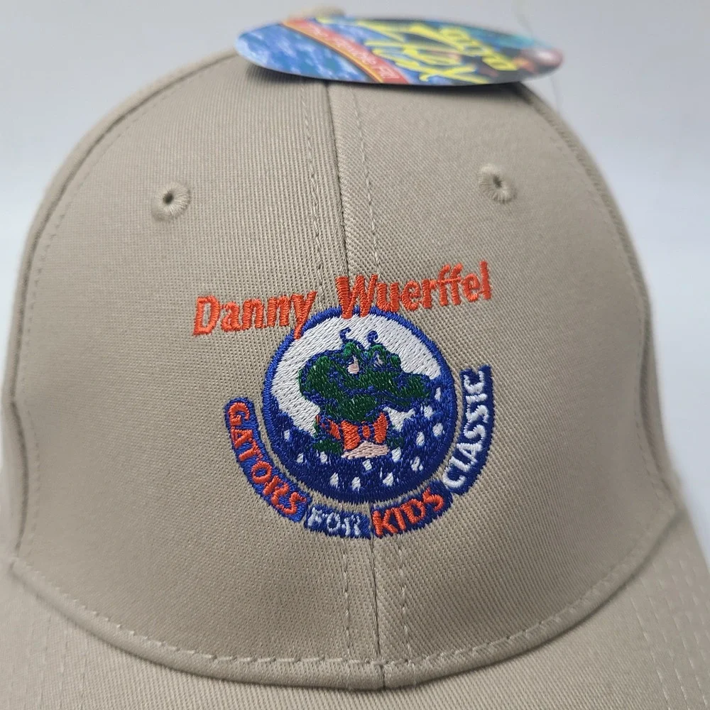 Florida Gators Hat Fitted L-XL Beige Danny Wuerffel Gators for Kids Classic Golf